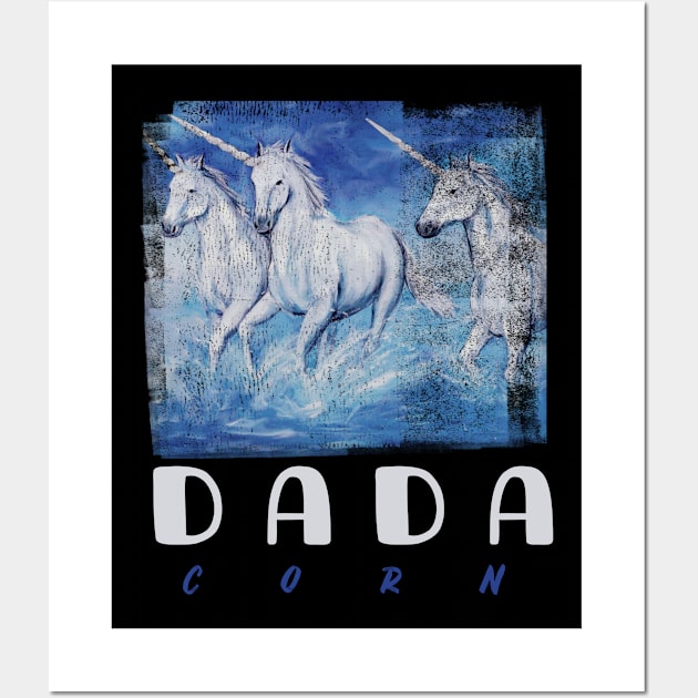 dadacorn ,unicorn dad Wall Art by TATOH